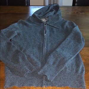 Cashmere zip-up